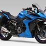 GSX-S1000GT 2022-25 R-11Sq Stainless Slip-on Exhaust w/ Satin Muffler