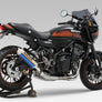Z900RS/Cafe 2018-24 JMCA Brevis Stainless Slip-On w/ Titanium Blue Sleeve