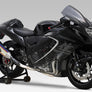 HAYABUSA 2021-23 JMCA RACE R-11Sq R TITANIUM FULL SYSTEM WITH TITANIUM BLUE SLEEVE