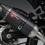 SV650 17-24/SV650X 19-24 AT2 Stainless Slip-On Exhaust, w/ Carbon Fiber Muffler