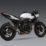 SV650 17-24/SV650X 19-24 AT2 Stainless Slip-On Exhaust, w/ Carbon Fiber Muffler