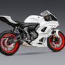 R7 22-25 / MT-07 17-25 Race AT2 Stainless Full Exhaust, w/ Stainless Muffler