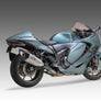 HAYABUSA 2021-25 Race R-11SQ-R Dual Stainless Slip-On Exhaust, w/ Stainless Mufflers