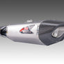 HAYABUSA 2021-25 Race R-11SQ-R Dual Stainless Slip-On Exhaust, w/ Stainless Mufflers