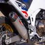Africa Twin 20-25 RS-12 Stainless Slip-On Exhaust, w/ Stainless Muffler