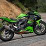 ZX-4RR 23-25 AT2 Stainless Slip-On Exhaust, w/ Stainless Muffler