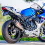 GSX-R600/750 2011-24 AT2 Stainless Slip-On Exhaust, w/ Stainless Muffler