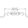 Exhaust Spring W/Insulator, 3'' Length (sold each)
