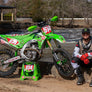 KX450/X 24-25 RS-12 Stainless Full Exhaust, w/ Stainless Muffler