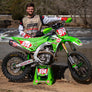 KX450/X 24-25 RS-12 Stainless Full Exhaust, w/ Stainless Muffler