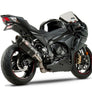 GSX-R1000 12-16 R-77 Stainless Slip-On Exhaust, w/ Carbon Fiber Muffler