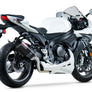 GSX-R600/750 11-24 Race TRC-D Stainless Full Exhaust, w/ Carbon Fiber Muffler