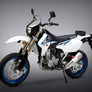 DR-Z400S/SM 00-24 RS-4 Dual Stainless Full Exhaust, w/ Aluminum Mufflers