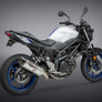 SV650 17-24/SV650X 19-24 Alpha Stainless Slip-On Exhaust, w/ Stainless Muffler