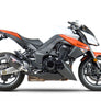 Z1000 10-16 R-77 Stainless Slip-On Exhaust, w/ Carbon Fiber Mufflers