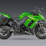 NINJA 1000 14-16 R-77 Stainless Slip-On Exhaust, w/ Carbon Fiber Mufflers