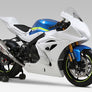 GSX-R1000/R 17-25 RACE R-11SQ TITANIUM FULL EXHAUST, W/ TITANIUM MUFFLER