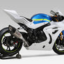 GSX-R1000/R 17-25 RACE R-11SQ TITANIUM FULL EXHAUST, W/ TITANIUM MUFFLER