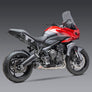 TRIDENT 21-23 / 22 TIGER SPORT 660 Race AT2 Stainless Full Exhaust, w/ Stainless Muffler