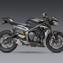STREET TRIPLE 18-23 AT2 Stainless Slip-On Exhaust, w/ Stainless Muffler