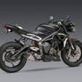 STREET TRIPLE 18-23 AT2 Stainless Slip-On Exhaust, w/ Stainless Muffler