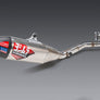 RM-Z250 19-25 RS-12 Stainless Full Exhaust, w/ Aluminum Muffler