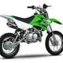 KLX110/L 02-24/SUZ DR-Z110 03-05 RS-2 Stainless Full Exhaust, w/ Carbon Fiber Muffler