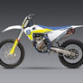 KTM/HUSQ 250/350 19-22 / GAS GAS MC 250F RS-12 Stainless Full Exhaust, w/ Aluminum Muffler