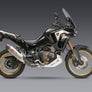 Africa Twin 20-25 RS-12 Stainless Slip-On Exhaust, w/ Stainless Muffler