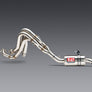 GSX-R1000 05+ / ZX-10R 07+ Oval Track Mod Lites Stainless Full Exhaust, w/ Stainless Muffler