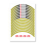 12 inch Wheel Rim Sticker Type-A