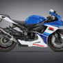 GSX-R600/750 11-24 ALPHA Stainless Slip-On Exhaust, w/ Carbon Fiber Muffler