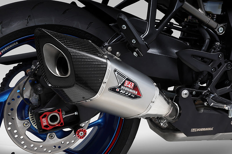 GSX-S1000GT 2022-25 R-11Sq Stainless Slip-on Exhaust w/ Satin Muffler