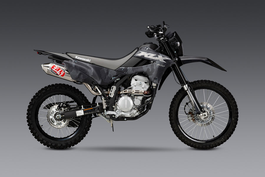 KLX250S/SF 09-20 / KLX300S/SM 21-26 Race RS-2 Stainless Slip-On Exhaust, w/ Alum