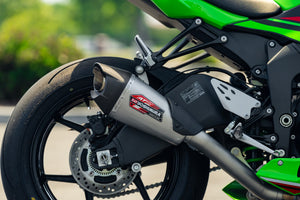 ZX-6R 2019-25 AT2 Stainless 3/4 Exhaust, w/ Stainless Muffler