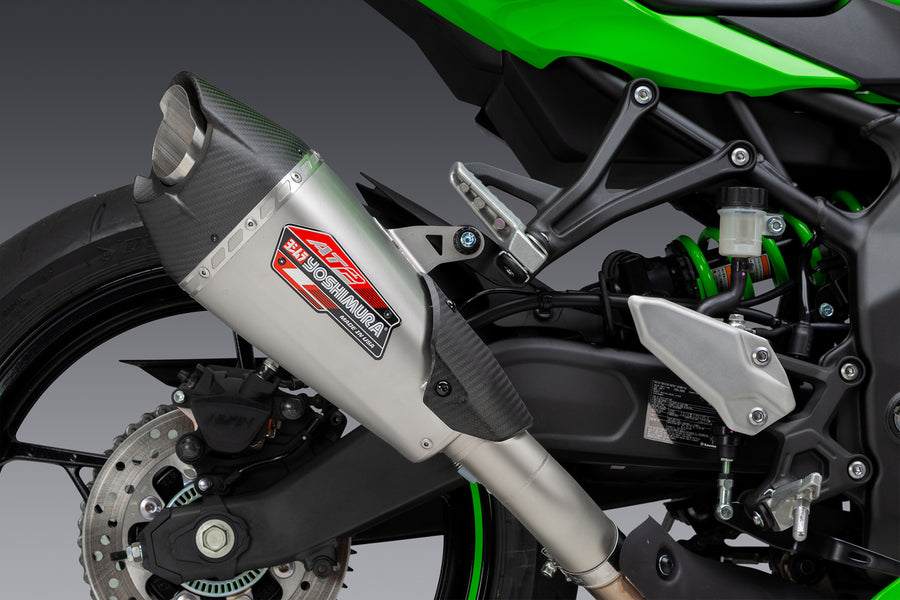 ZX-4RR 23-25 AT2 Stainless Slip-On Exhaust, w/ Stainless Muffler