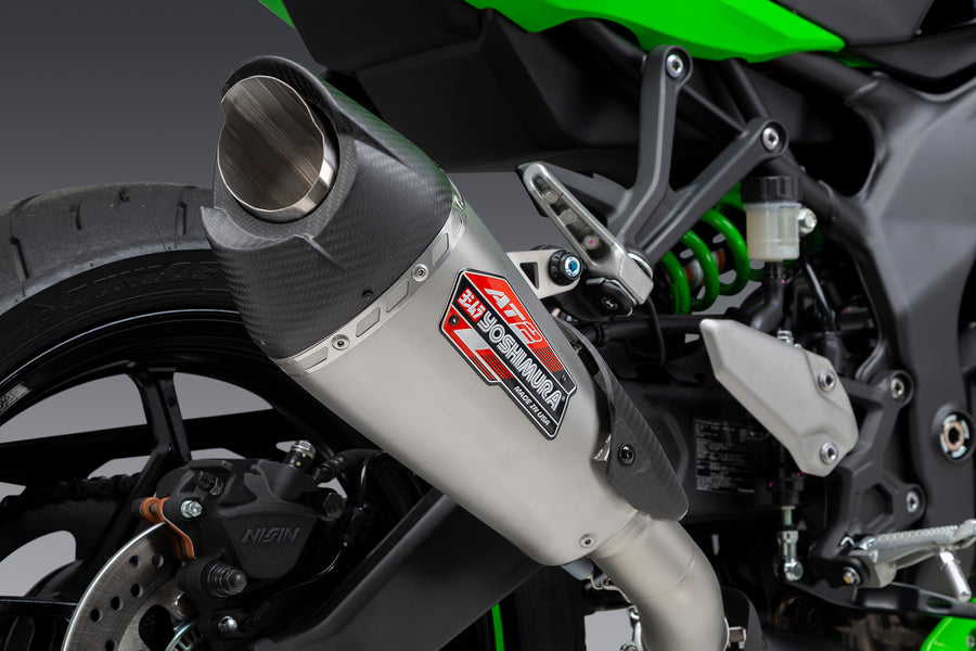 ZX-4RR 23-25 AT2 Stainless Slip-On Exhaust, w/ Stainless Muffler