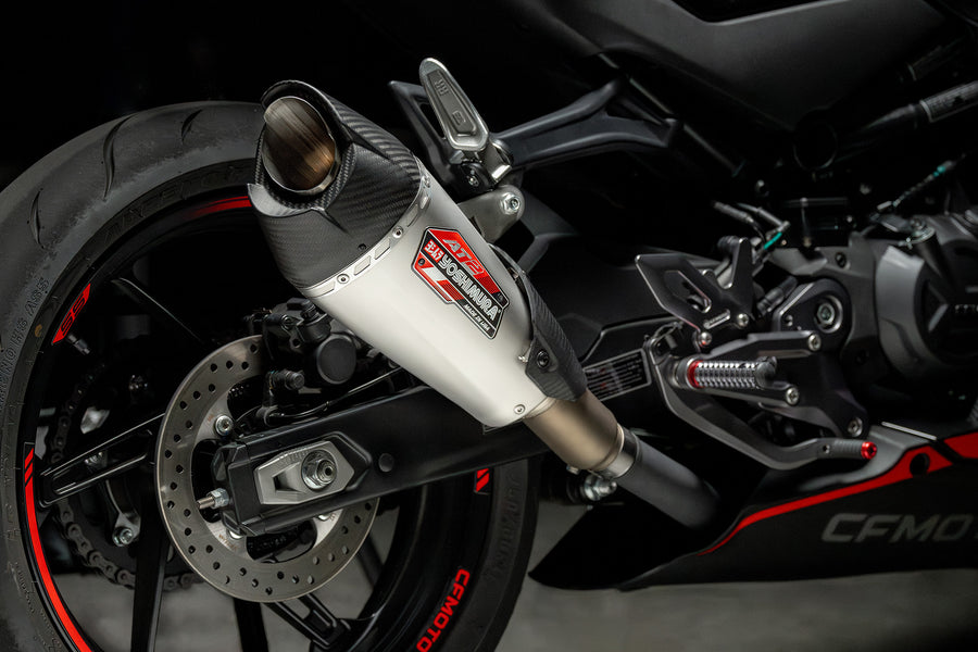450SS 23-24 / 450NK 2024 AT2 Stainless Slip-On Exhaust, w/ Stainless Muffler