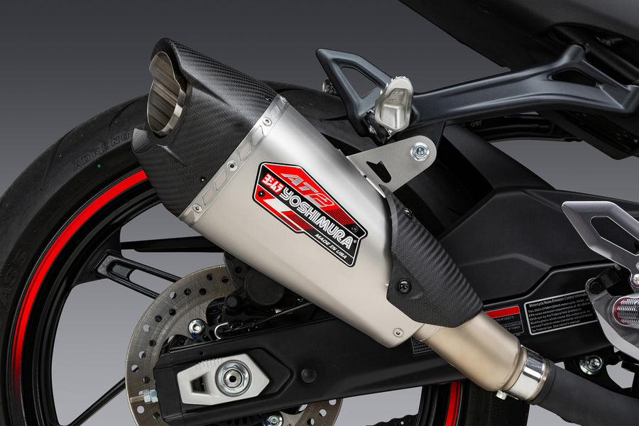 450SS 23-24 / 450NK 2024 AT2 Stainless Slip-On Exhaust, w/ Stainless Muffler