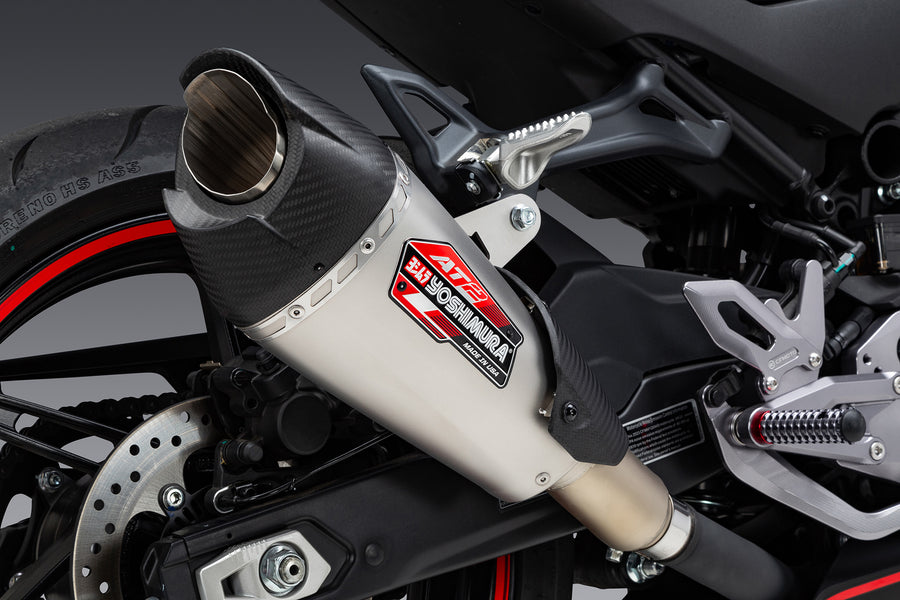 450SS 23-24 / 450NK 2024 AT2 Stainless Slip-On Exhaust, w/ Stainless Muffler