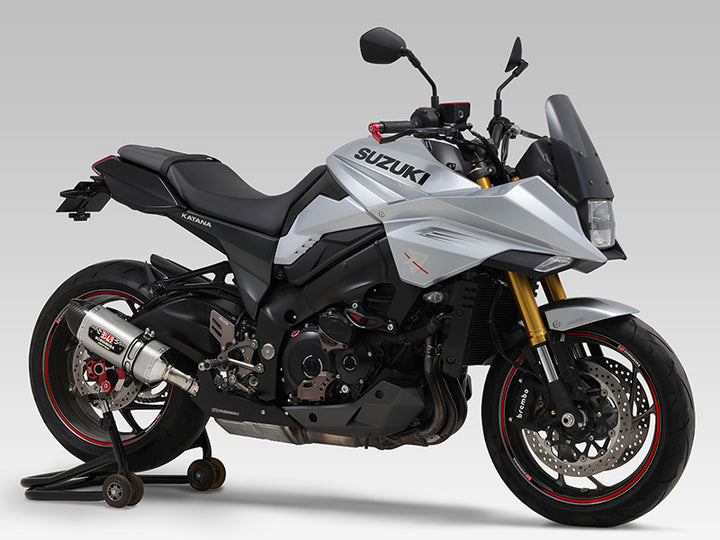 Yoshimura GSX-S1000/GT/S950 / KATANA R-77S STAINLESS SLIP-ON W/ SATIN FINISH MUFFLER (EEC)