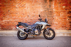 V-STROM 800 23-25 R-77J Stainless Slip-On Exhaust, w/ Stainless Muffler