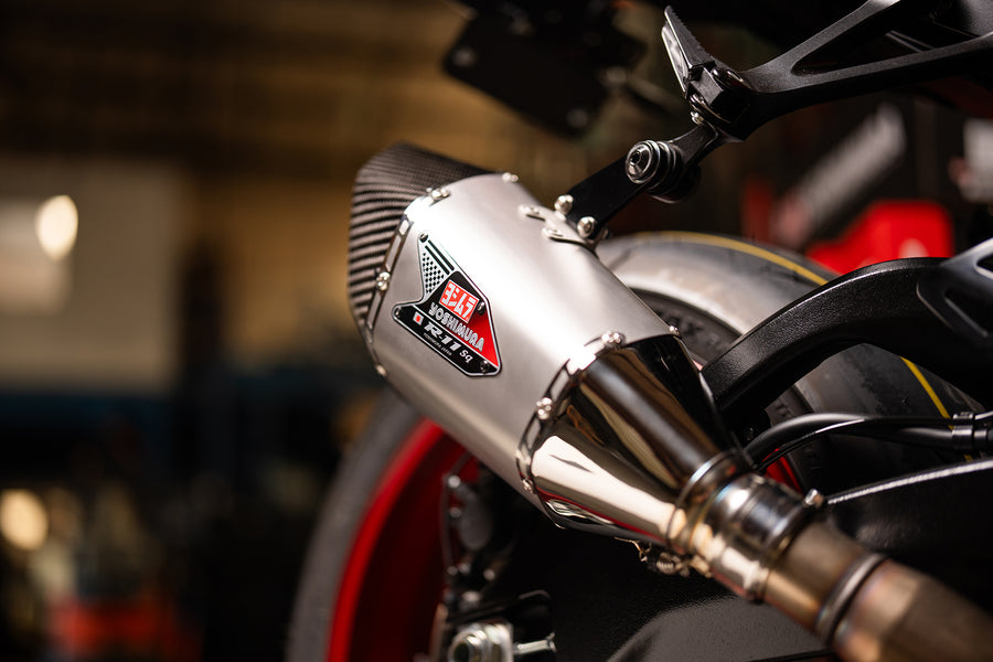 GSX-R1000 2017-25 R-11Sq Stainless Slip-On Exhaust, w/ Stainless Muffler