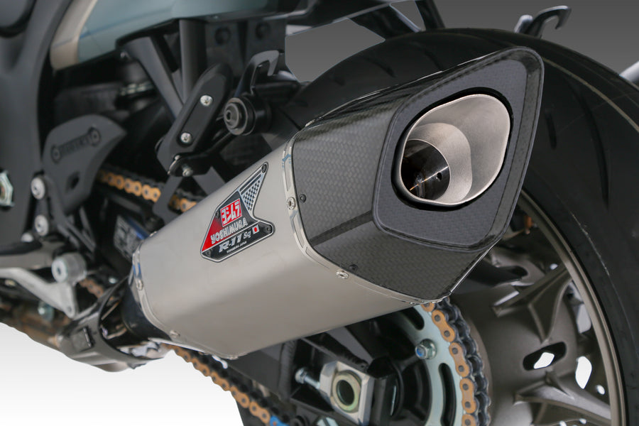 HAYABUSA 2021-25 Race R-11SQ-R Dual Stainless Slip-On Exhaust, w/ Stainless Mufflers