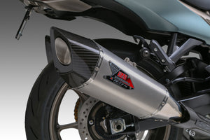HAYABUSA 2021-25 Race R-11SQ-R Dual Stainless Slip-On Exhaust, w/ Stainless Mufflers