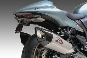 HAYABUSA 2021-25 Race R-11SQ-R Dual Stainless Slip-On Exhaust, w/ Stainless Mufflers