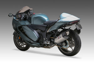HAYABUSA 2021-25 Race R-11SQ-R Dual Stainless Slip-On Exhaust, w/ Stainless Mufflers