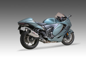 HAYABUSA 2021-25 Race R-11SQ-R Dual Stainless Slip-On Exhaust, w/ Stainless Mufflers