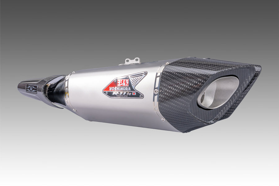 HAYABUSA 2021-25 Race R-11SQ-R Dual Stainless Slip-On Exhaust, w/ Stainless Mufflers