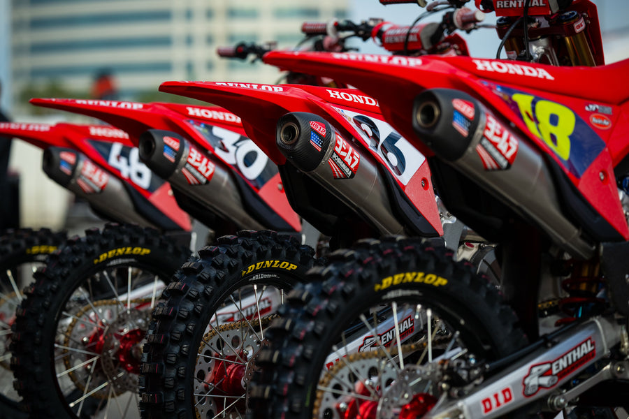 CRF450R/RX 2021-2024 / CRF450R-S 2023-2024 RS-12 Titanium Full Exhaust, w/ Titanium Muffler